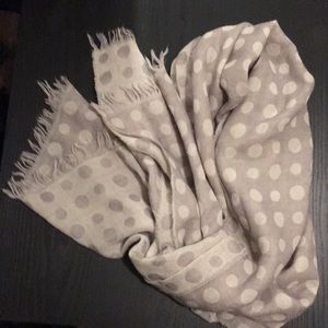 J. Crew Accessories - J Crew Gray Polka Dot Scarf J. Crew Accessories - J Crew Gray Polka Dot Scarf